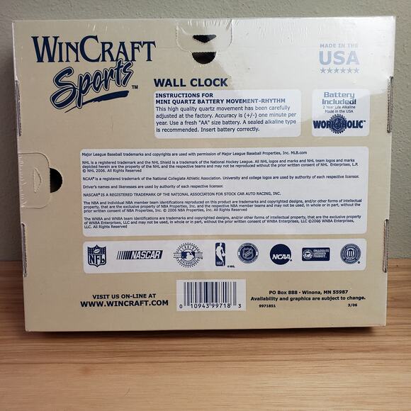 Nascar Wall Clock #48 Jimmy Johnson Lowe's Race Car 2000s Battery Operated NWT - Picture 3 of 7